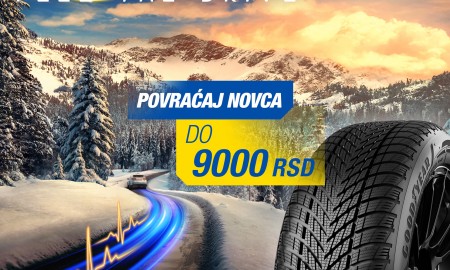 Goodyear zimska akcija - ostvarite povrat novca do 9.000 dinara!