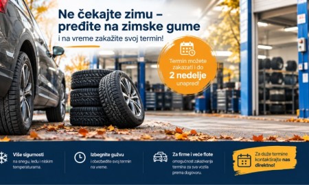 Ne čekajte prvi sneg – zakažite zamenu zimskih guma na vreme